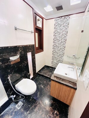 Bathroom in 3 BHK Builder Floor at Safdarjung Development Area – for Rent