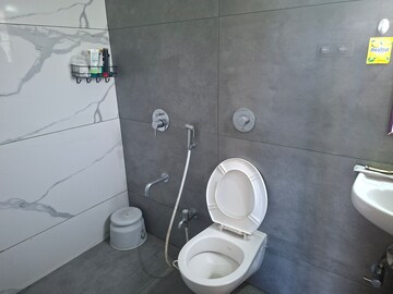 Bathroom in 1 BHK Apartment at Raunak Bliss, Ghodbunder Road – for Rent