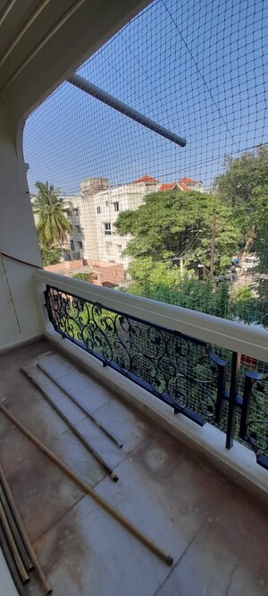 Balcony in 3 BHK Apartment at Sowbhagya Sadan, Banjara Hills – for Rent