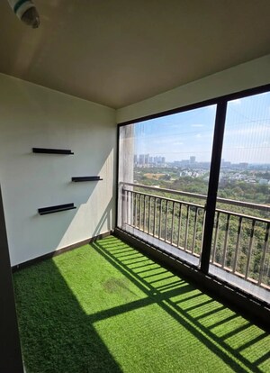 Balcony in 3 BHK Apartment at Frontline Seven, Kokapet – for Rent