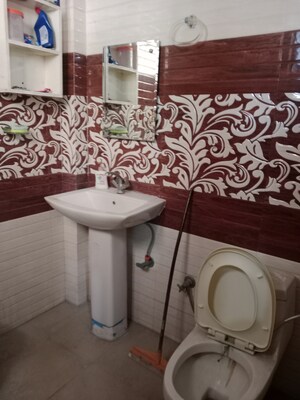 Bathroom in 1 BHK Builder Floor at Shanti Nagar – for Rent