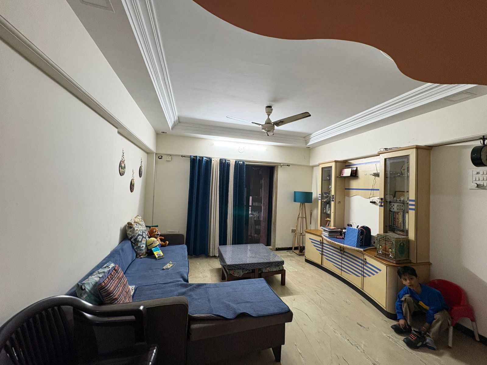 2 BHK + Study Room 850 Sq.Ft. Apartment in Balaji Garden CHS