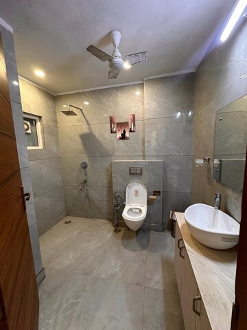Bathroom in 3 BHK Apartment at Freedom Fighters Enclave – for Rent