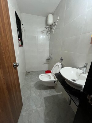 Bathroom in 2 BHK Apartment at Iravati Apartment, Kothrud – for Rent