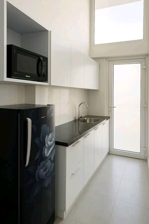 Kitchen in 1 BHK Builder Floor at Palm Residency Chhatarpur, Chattarpur – for Rent