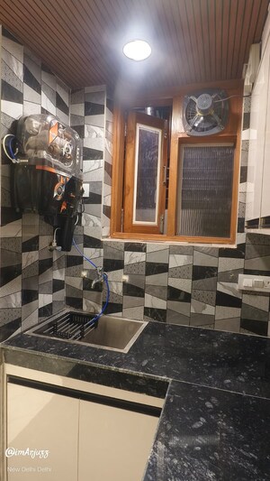 Kitchen in 1 BHK Builder Floor at Vinoba Puri – for Rent