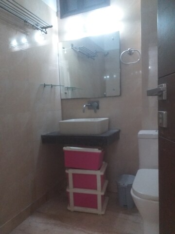 Bathroom in 3 BHK Builder Floor at New Rajinder Nagar – for Rent