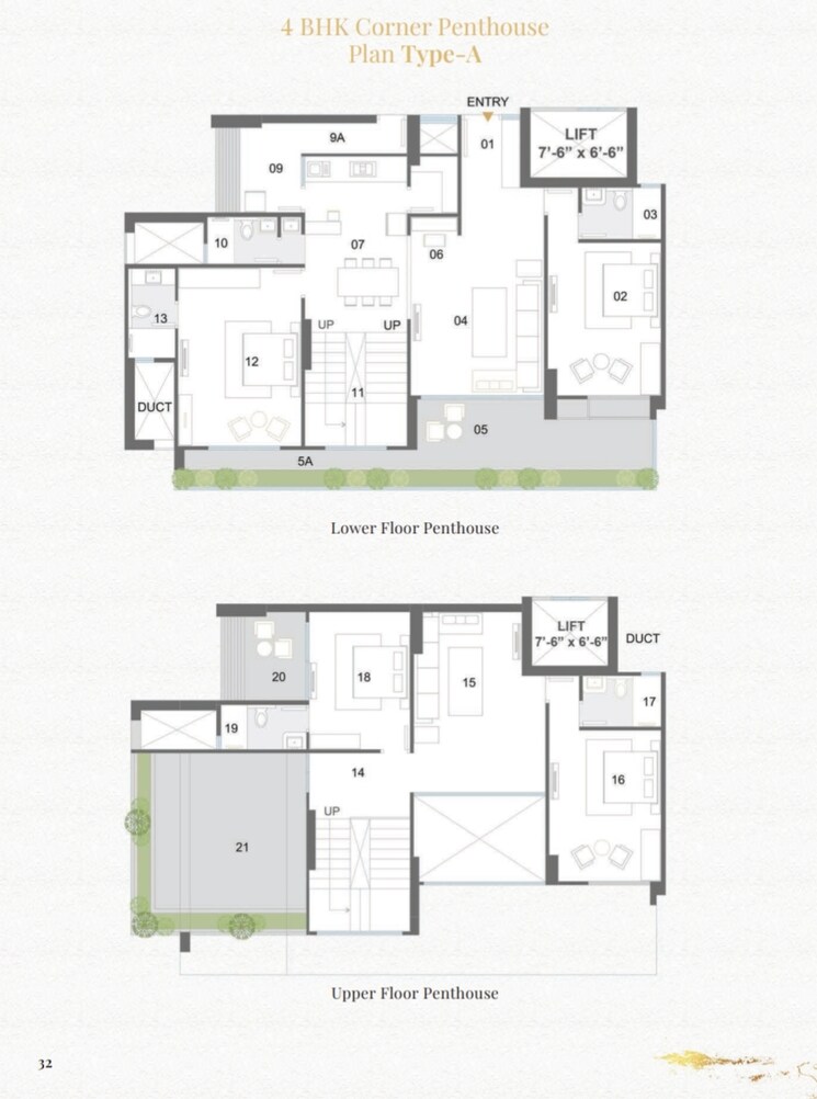 Floor Plan, sargasan 3 Bedroom 250 Sq.Yd. Apartment In Sargasan Gandhinagar 9626057