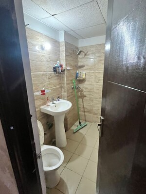 Bathroom in 3 BHK Apartment at Ajnara Homes, Sector 16b Greater Noida – for Rent