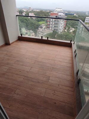 Balcony in 3 BHK Apartment at Nirman Vishnubaug, Model Colony – for Sale