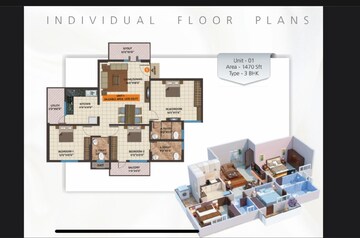 Floor Plan in 2 BHK Apartment at Kanakapura Road – for Sale