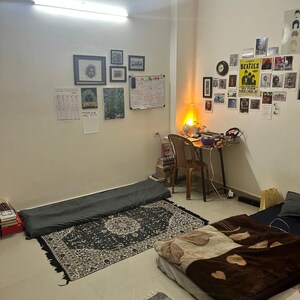 Living Room in 1 BHK Builder Floor at Chattarpur – for Rent