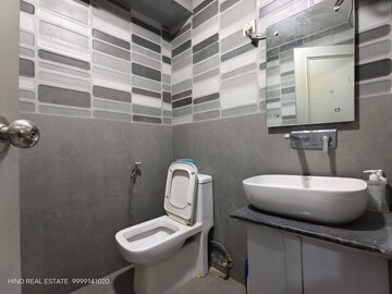 Bathroom in 1 RK Builder Floor at Saket – for Rent