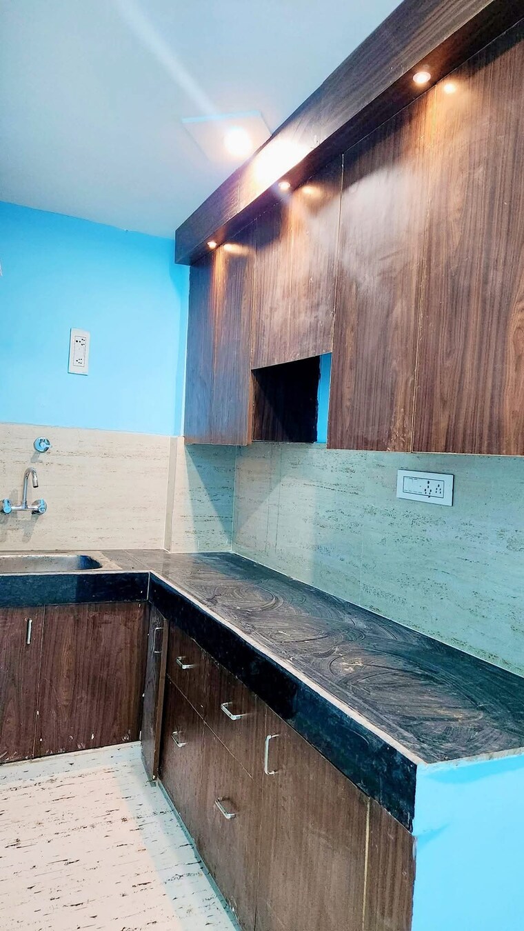 Kitchen, hark-sai-homes 1 Bedroom 550 Sq.Ft. Builder Floor In Sector 49 Noida 9626891