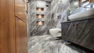 Bathroom in 3 BHK Builder Floor at Parklands, Sector 85 – for Sale