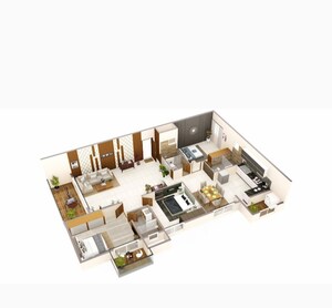 Floor Plan in 3 BHK Apartment at Sai Purvi Arvindam, Balagere – for Sale