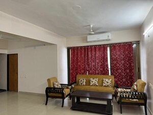 Living Room in 3 BHK Apartment at Savvy Solaris, Motera – for Rent