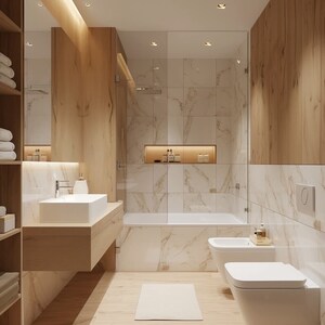 Bathroom in 4 BHK Apartment at ABA County 107, Sector 107 – for Rent