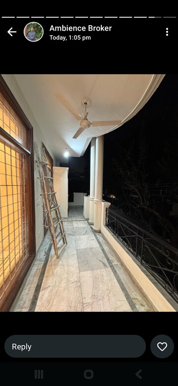 Balcony in 3 BHK Builder Floor at Dlf Phase ii – for Rent
