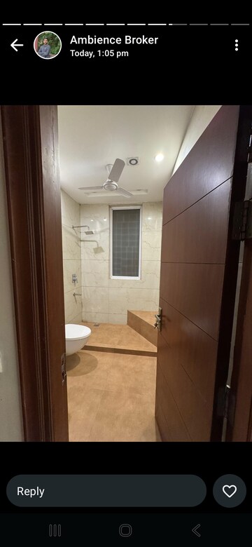 Bathroom in 3 BHK Builder Floor at Dlf Phase ii – for Rent