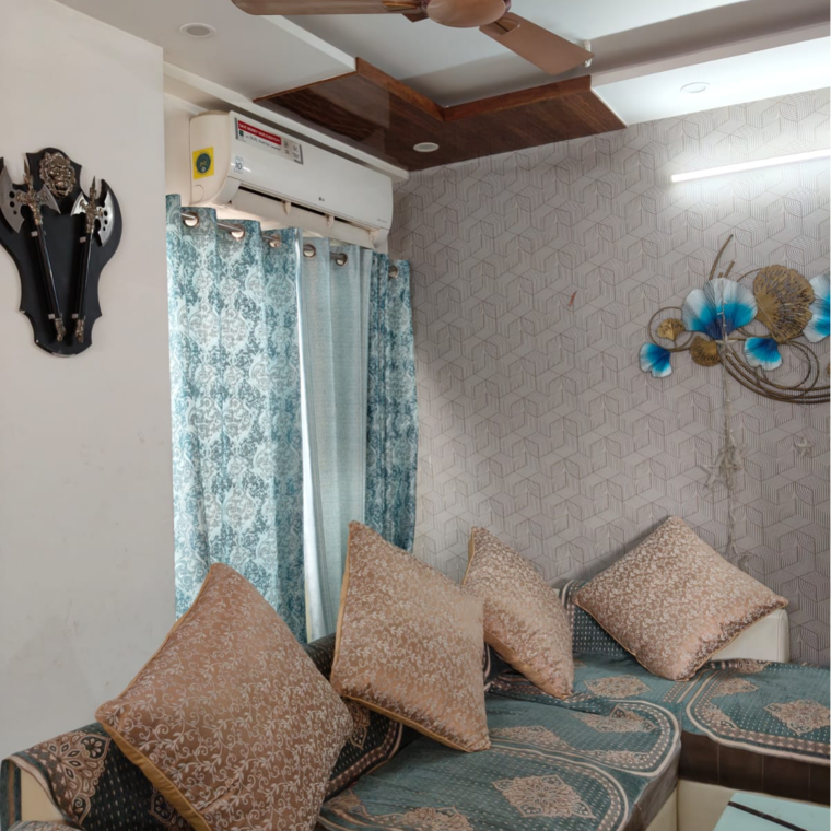 Living Room, maxblis-white-house-ii 3 Bedroom 1500 Sq.Ft. Apartment In Sector 75 Noida 9627545