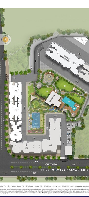 1 BHK Apartment For Sale in Provident Palmvista, Daighar Gaon