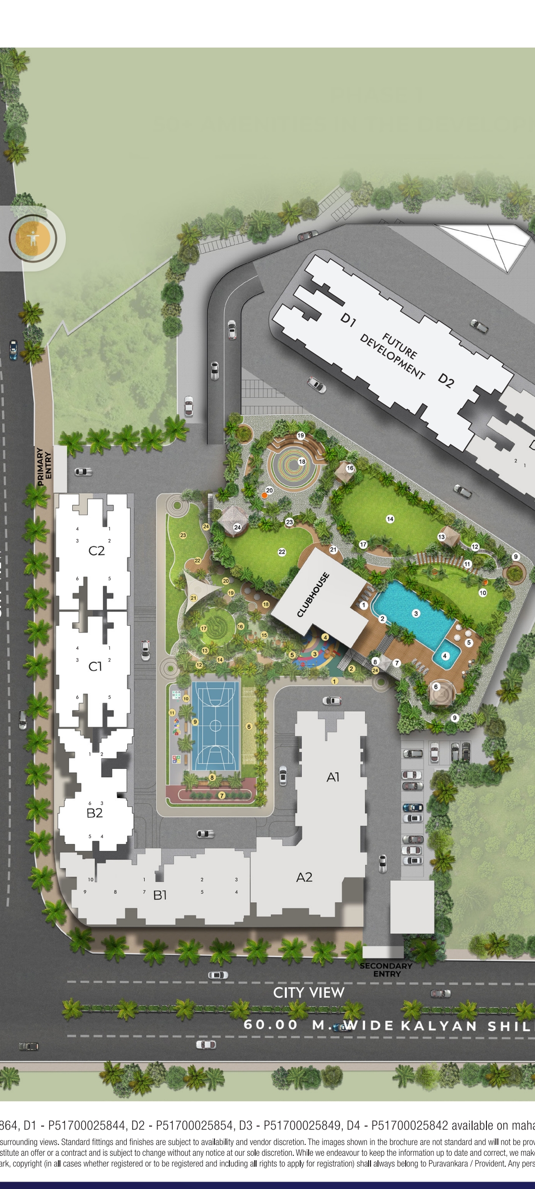 1 BHK Apartment For Sale in Provident Palmvista