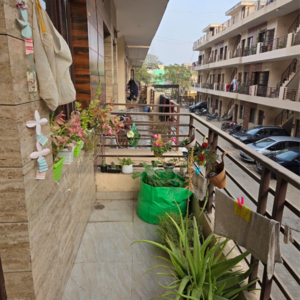 Balcony in 1 BHK Apartment at Kharar Mohali Road – for Rent