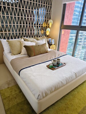 Bedroom in 3 BHK Apartment at Lodha Azzuro, Parel – for Rent