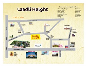 1 BHK Builder Floor – Map Location View at Chaitanya Vihar - for Sale