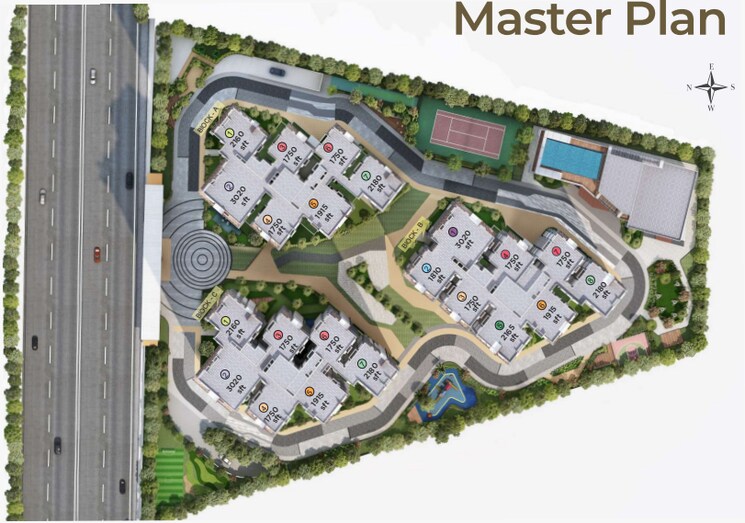 Master Plan, kokapet 3.5 Bedroom 2160 Sq.Ft. Apartment In Kokapet Hyderabad 9629112