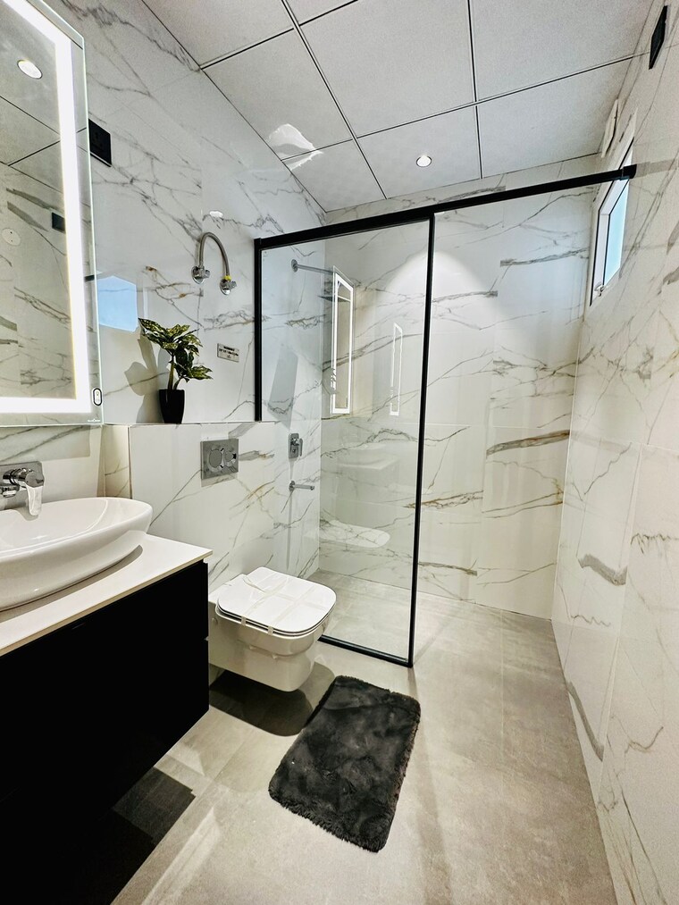 Attached Bathroom, international airport road 3 Bedroom 1551 Sq.Ft. Apartment In International Airport Road Zirakpur 9629201