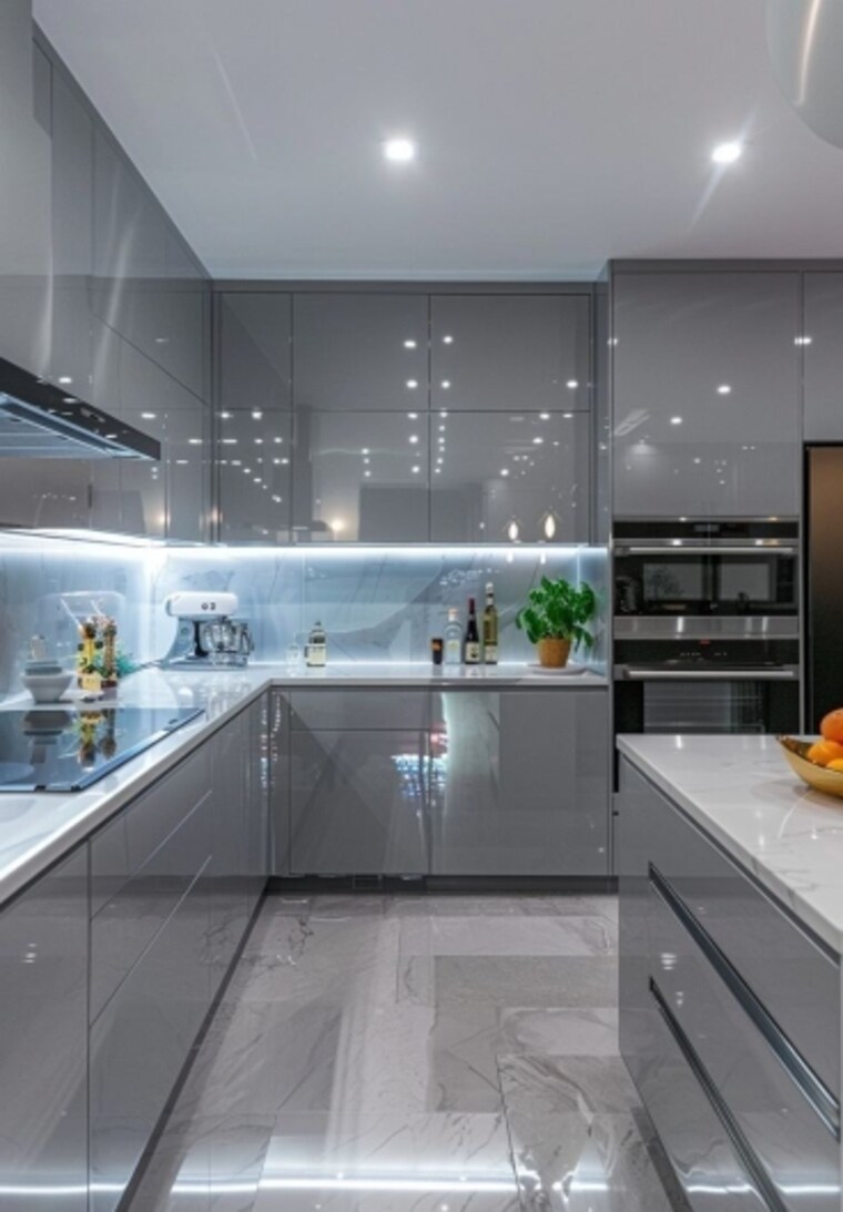 Kitchen, envyrons-vaastu-homes 4 Bedroom 3390 Sq.Ft. Apartment In Siddharth Vihar Ghaziabad 9629376
