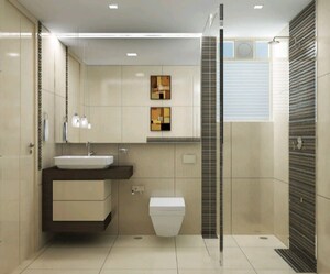 Bathroom in 3 BHK Apartment at One Indiabulls Thane, Pokhran Road No Two – for Sale