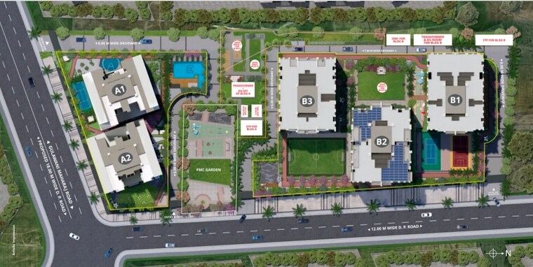 Master Plan, venkatesh-erandwane-central 3 Bedroom 1157 Sq.Ft. Apartment In Erandwane Pune 9629478