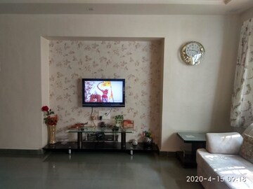 Living Room in 2 BHK Apartment at Abhinandan Pearl, Warje – for Rent