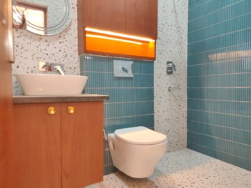 Bathroom in 3 BHK Apartment at Sector 19b Dwarka – for Rent