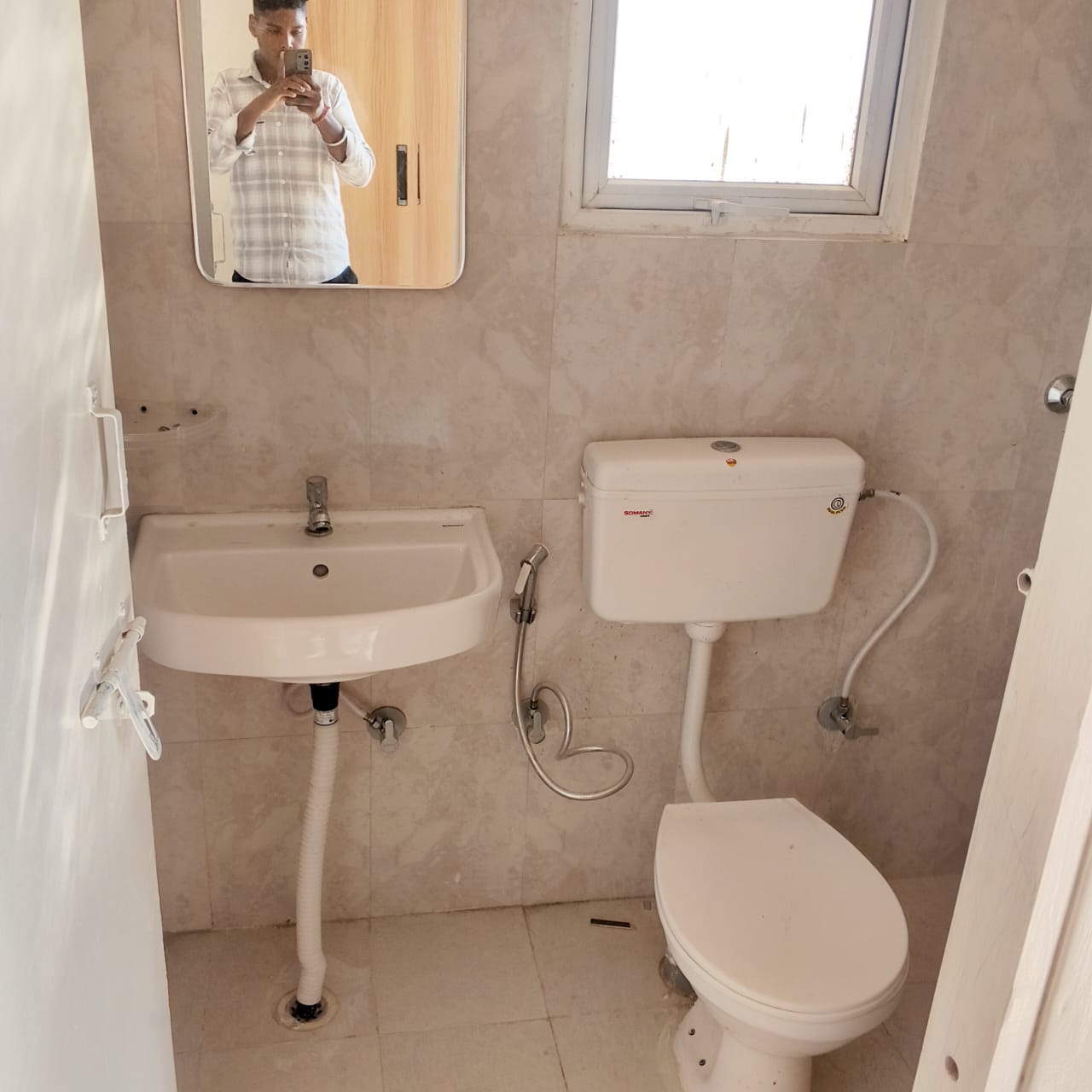 Bathroom in 2 BHK Apartment at Signature The Millennia 3, Sector 37d – for Rent