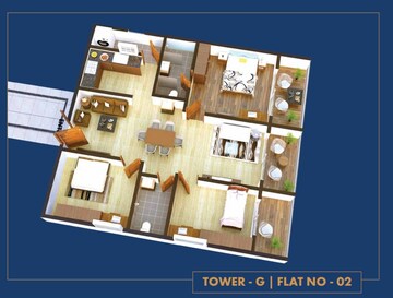 Floor Plan in 3 BHK Apartment at Kondapur – for Sale