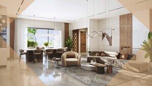 Living Room in 3 BHK Apartment at Financial District – for Sale