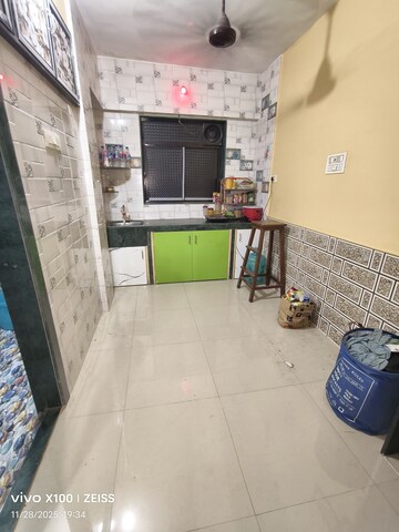 Kitchen in 1 RK Apartment at Ashirwad Building, Kalwa – for Rent