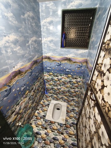 Bathroom in 1 RK Apartment at Ashirwad Building, Kalwa – for Rent