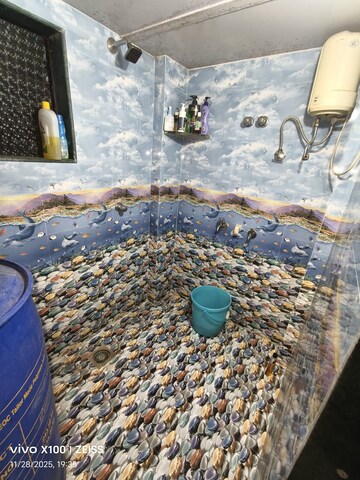 Bathroom in 1 RK Apartment at Ashirwad Building, Kalwa – for Rent