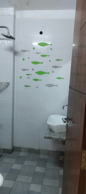 Bathroom in 2 BHK Builder Floor at Janakpuri – for Rent