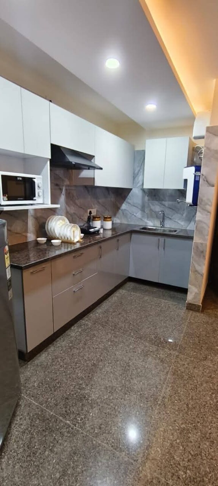 Kitchen, vvip-homes 2 Bedroom 1060 Sq.Ft. Apartment In Gaur City 2 Greater Noida 9630590