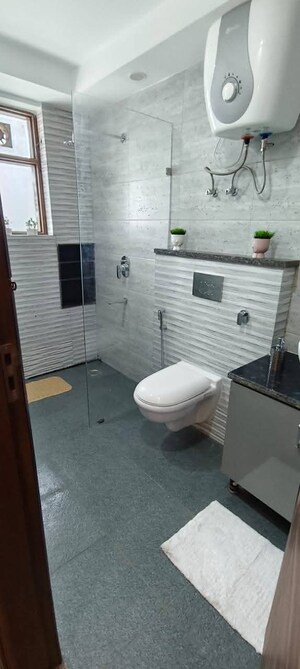 Bathroom in 2 BHK Apartment at VVIP Homes, Gaur City 2 – for Rent