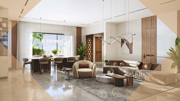 Living Room, financial district 4 Bedroom 3665 Sq.Ft. Apartment In Financial District Hyderabad 9630713