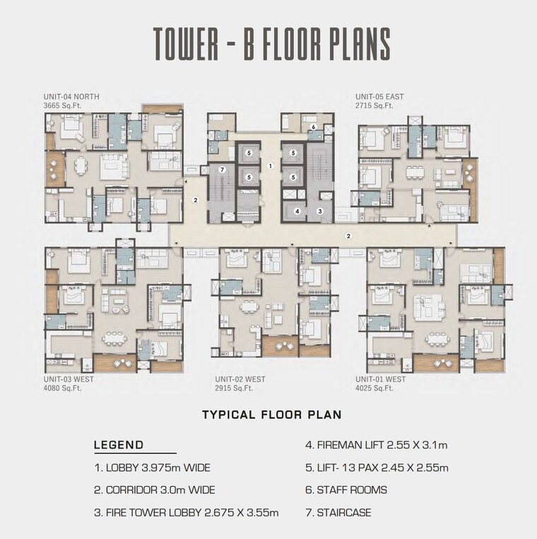 Floor Plan, financial district 4 Bedroom 3665 Sq.Ft. Apartment In Financial District Hyderabad 9630713