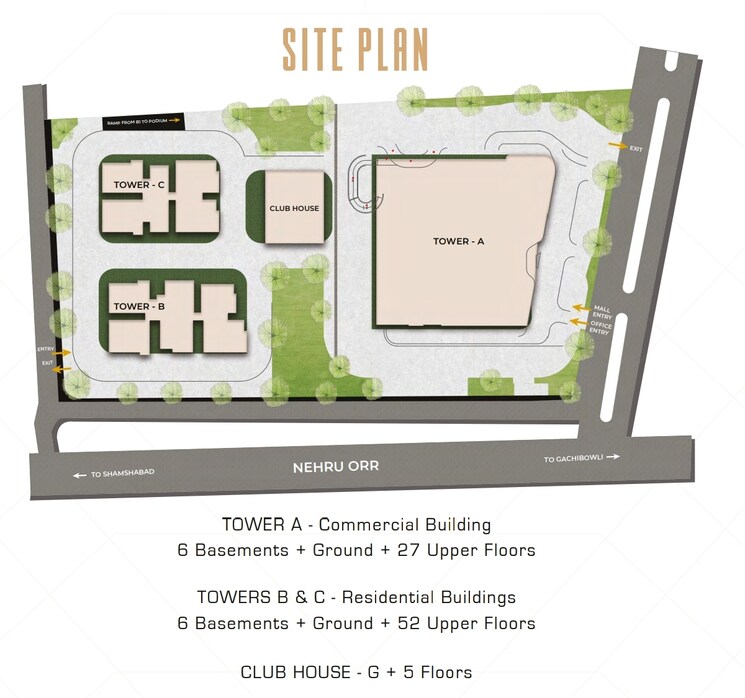 Floor Plan, financial district 4 Bedroom 3665 Sq.Ft. Apartment In Financial District Hyderabad 9630713