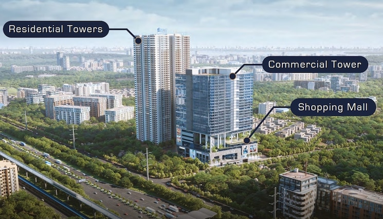 Exterior View, financial district 4 Bedroom 3665 Sq.Ft. Apartment In Financial District Hyderabad 9630713